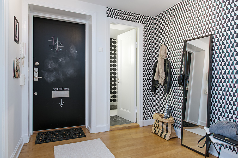 Un deux pièces très graphique en Suède