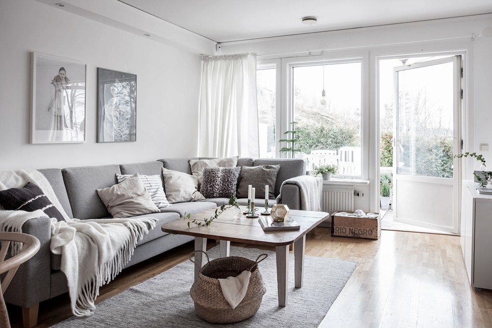 Un duplex  familial en gris