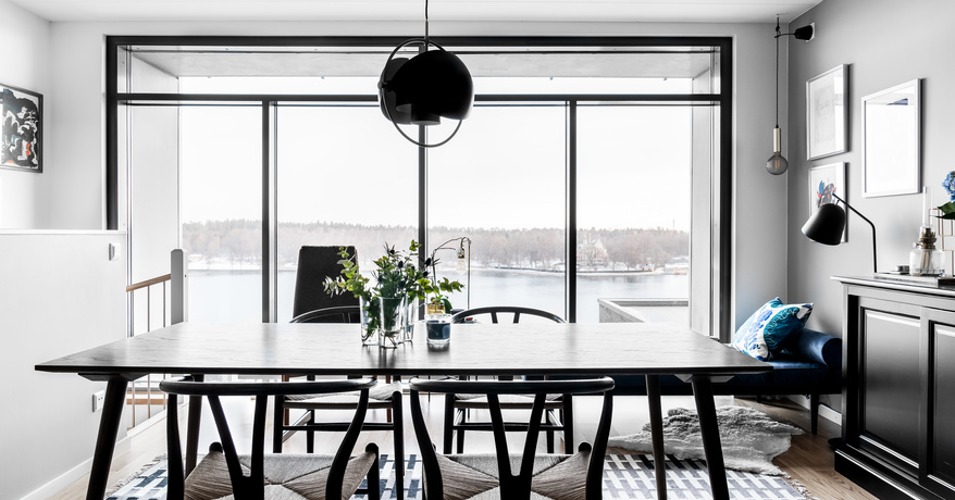 En design intérieur "black is the new black"