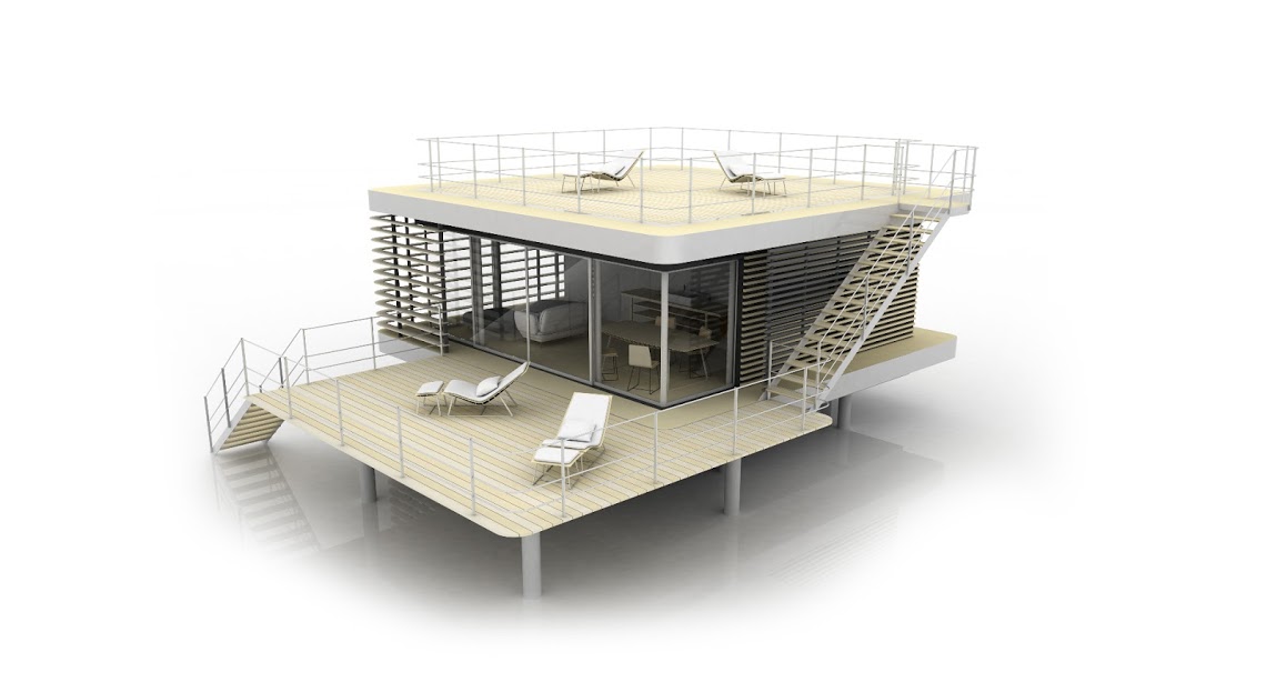 tiny house de 50m2 : vue 3D