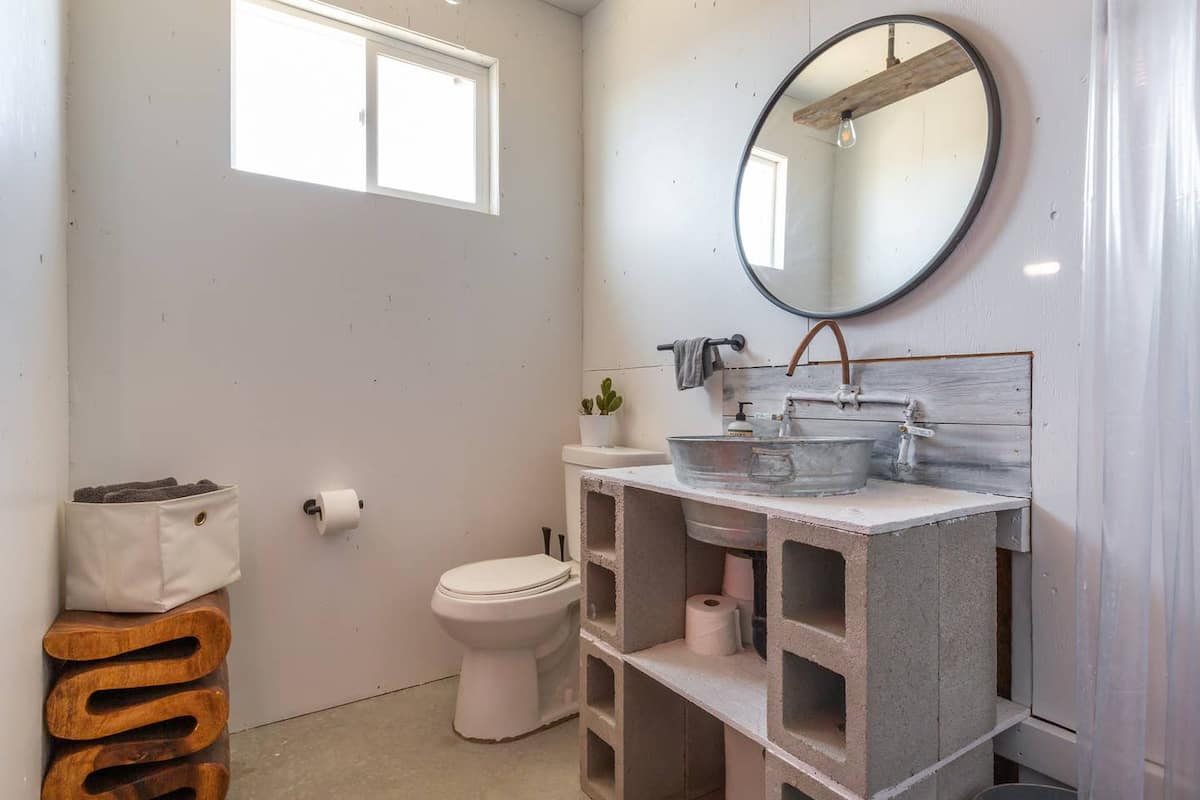 salle de bain parpaings