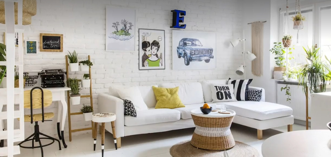 Un petit duplex familial décoré à la mode scandinave