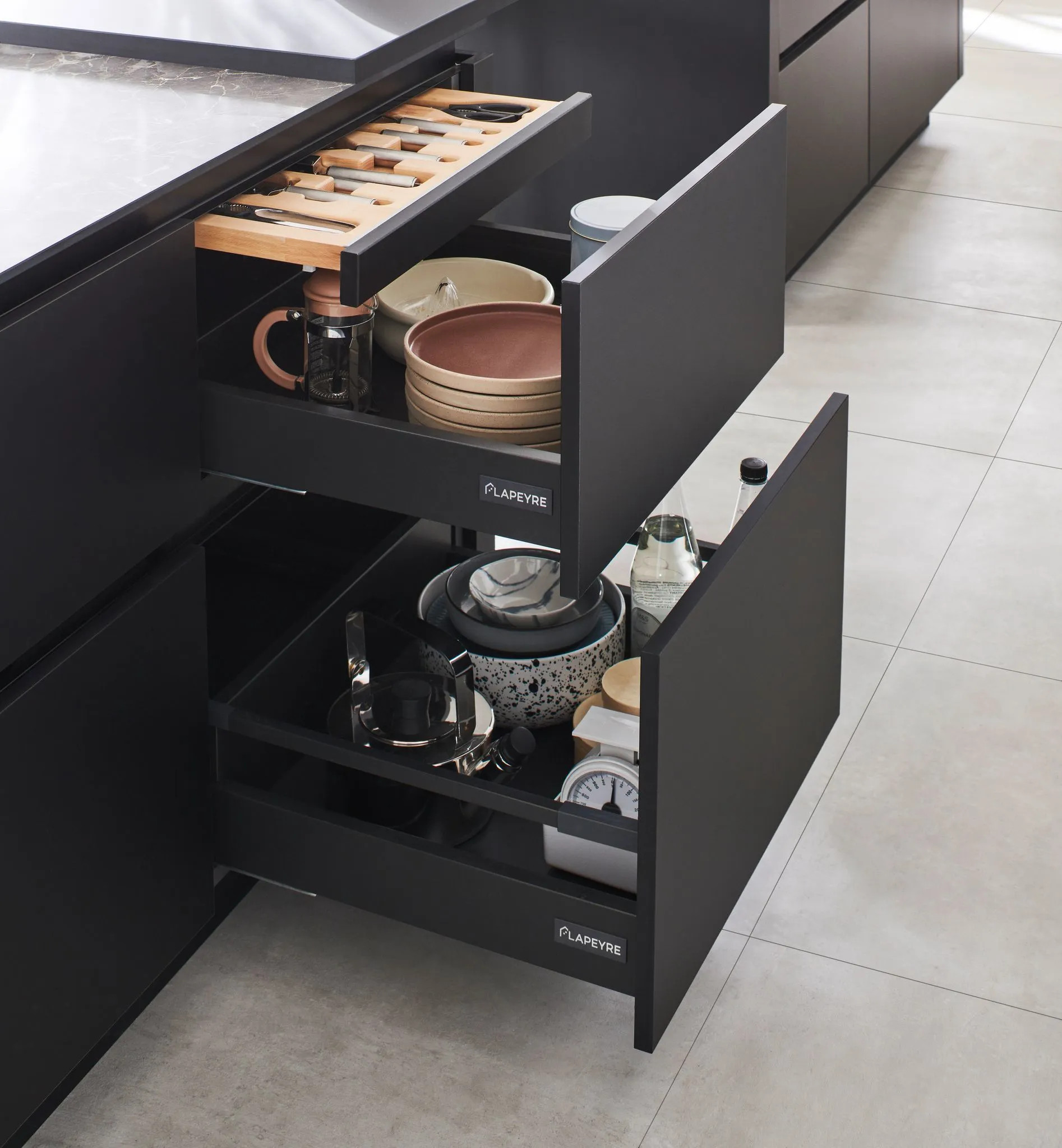 cuisine équipée design avec tiroirs cuisine équipée design avec tiroirs