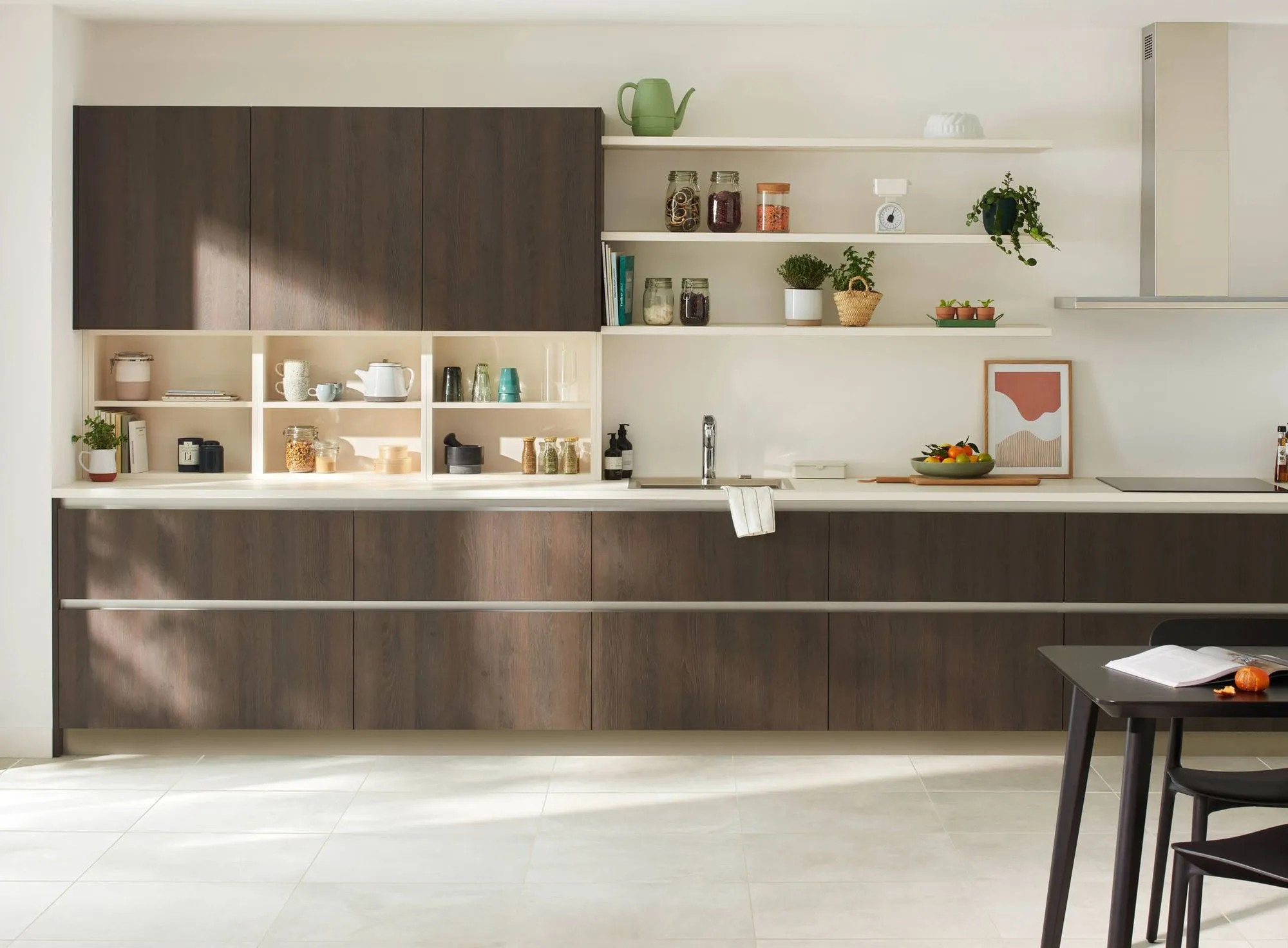 mobilier de cuisine bois couleur noyer mobilier de cuisine bois couleur noyer