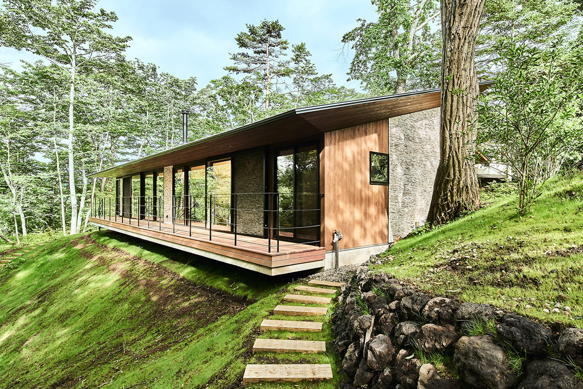 maison aux espaces ouverts au Japon