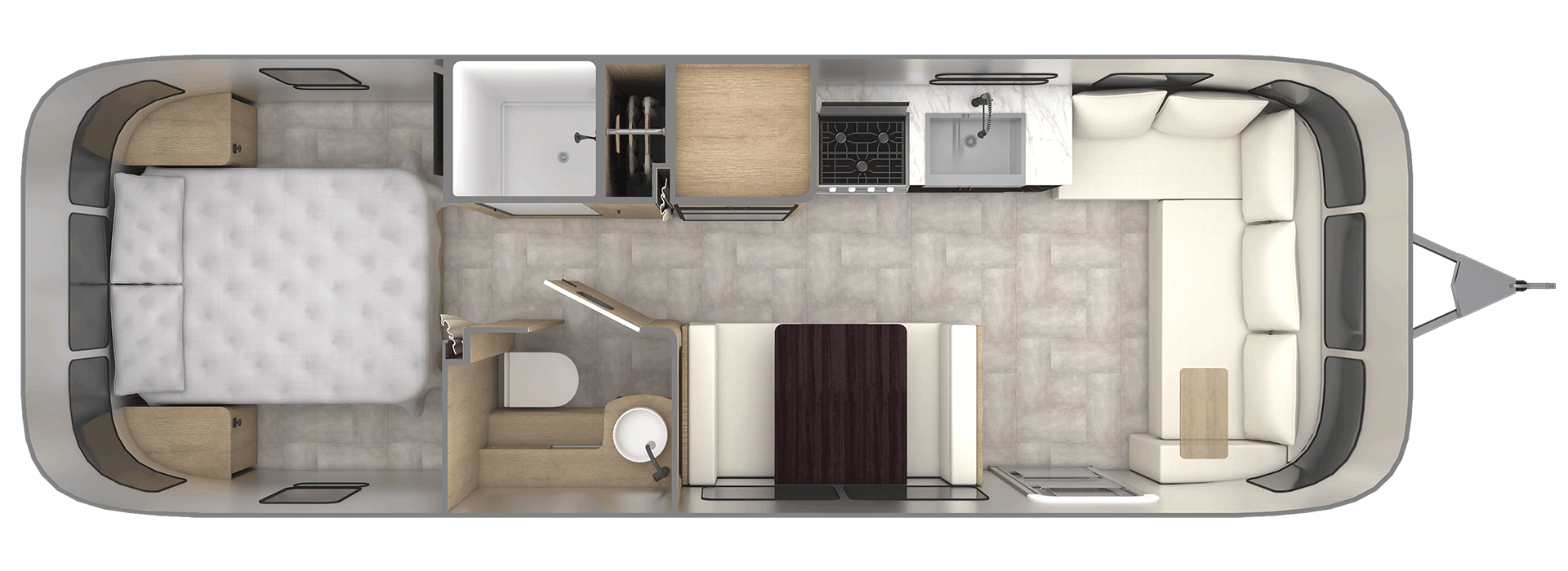 plan intérieur Airstream