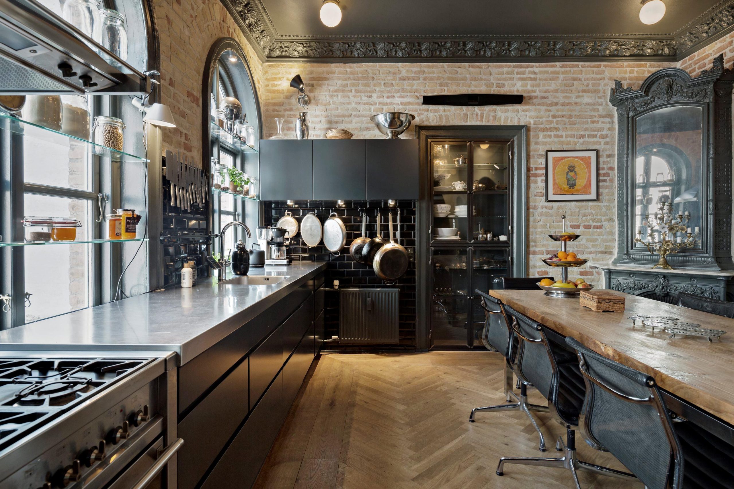 cuisine style loft dans appartement avec terrasse cuisine style loft dans appartement avec terrasse