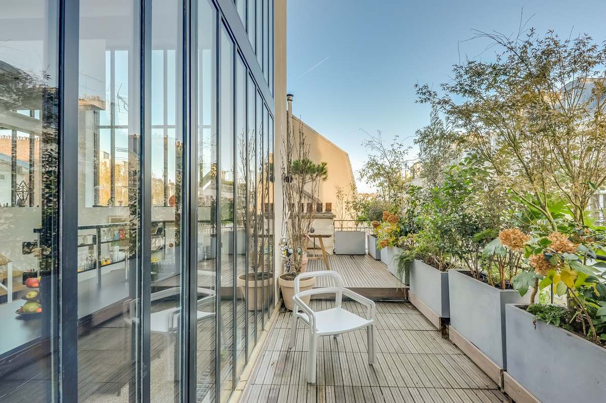terrasse végétalise loft Paris terrasse végétalise loft Paris