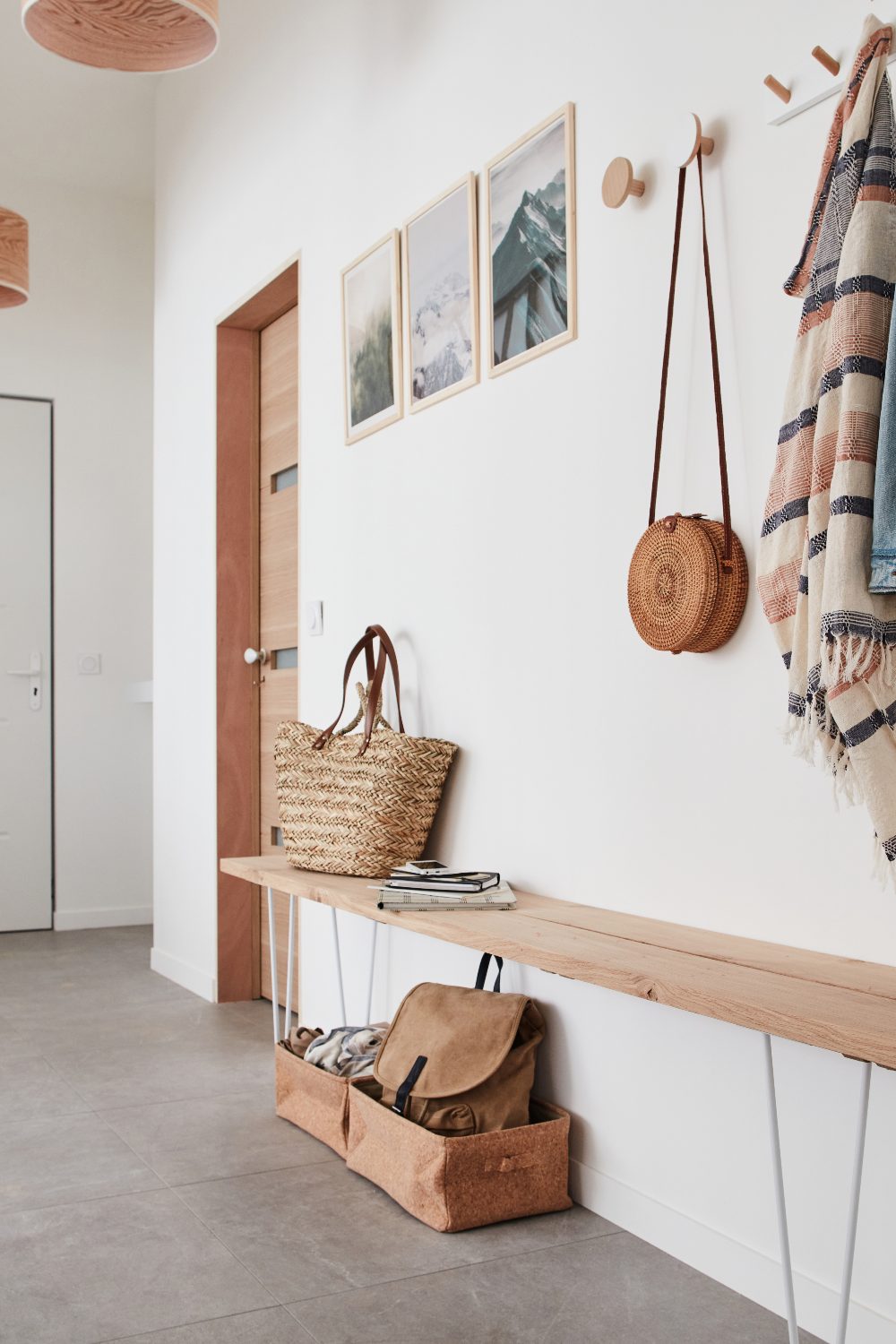 entrée déco design naturel