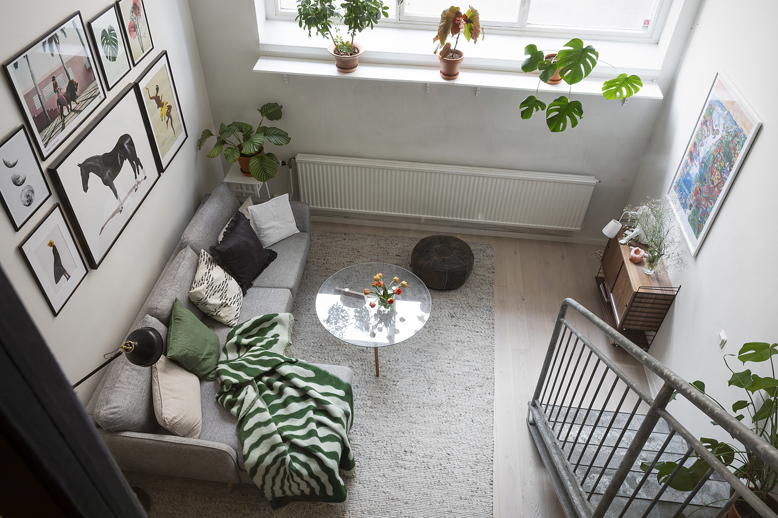 vue salon duplex