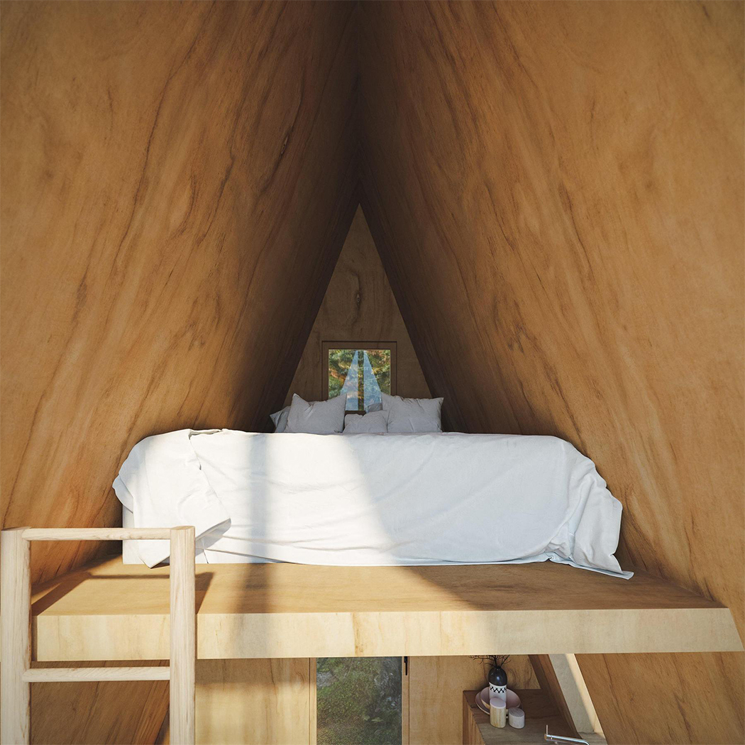 lit sur mezzanine tiny house mini maison lit sur mezzanine tiny house mini maison