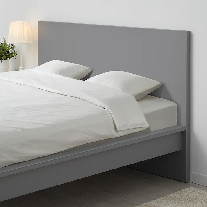 lit Malm gris lit Malm gris