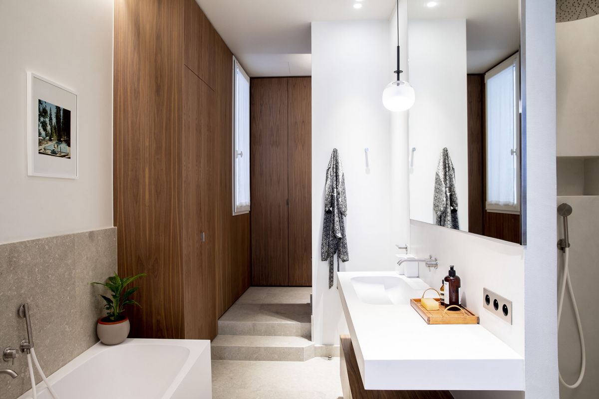 salle de bain design bois