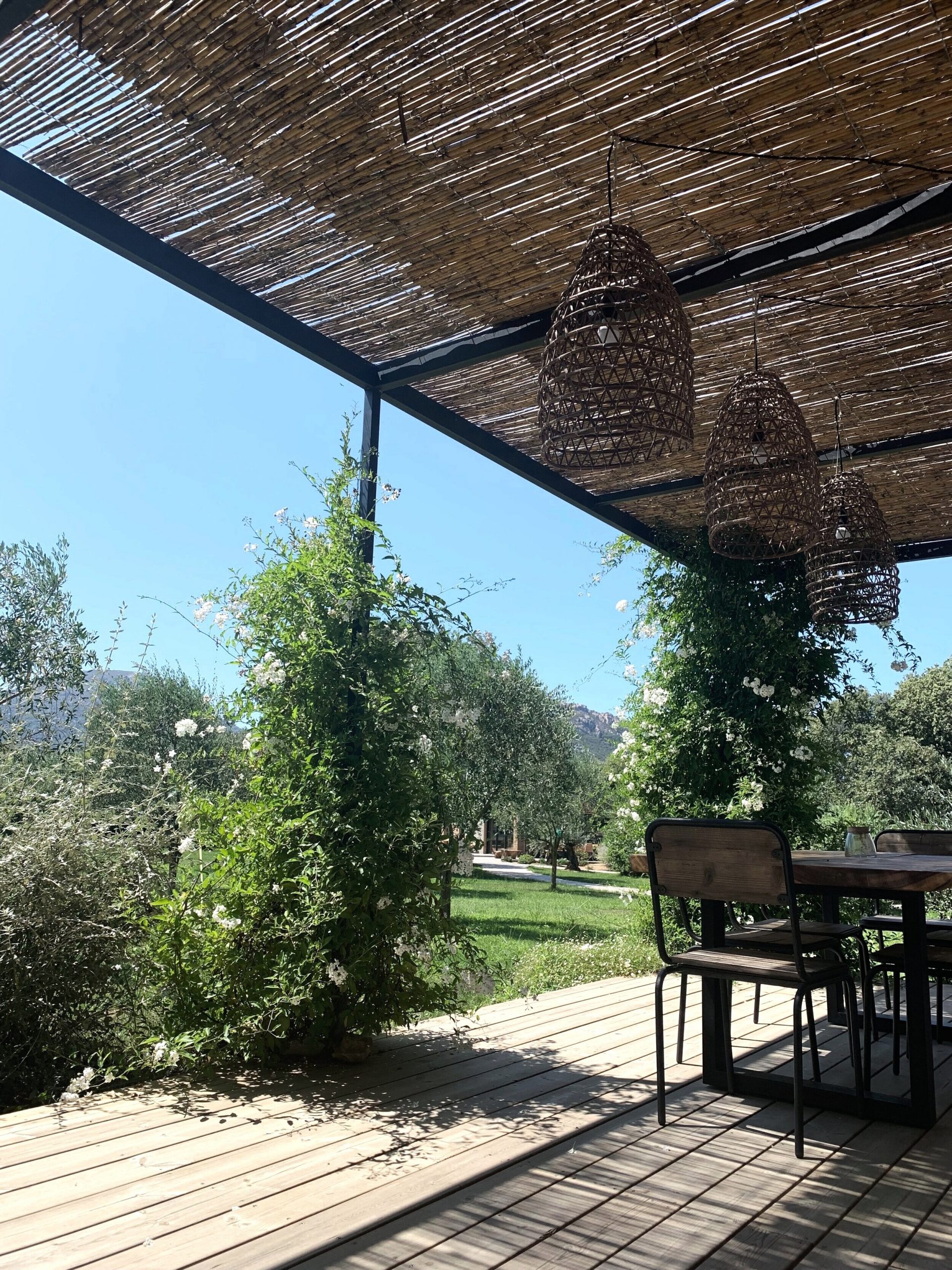 terrasse maison à l'architecture contemporaine