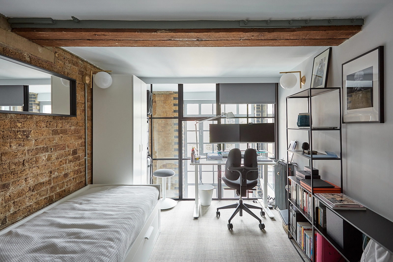 chambre fenêtre intérieur Crittall