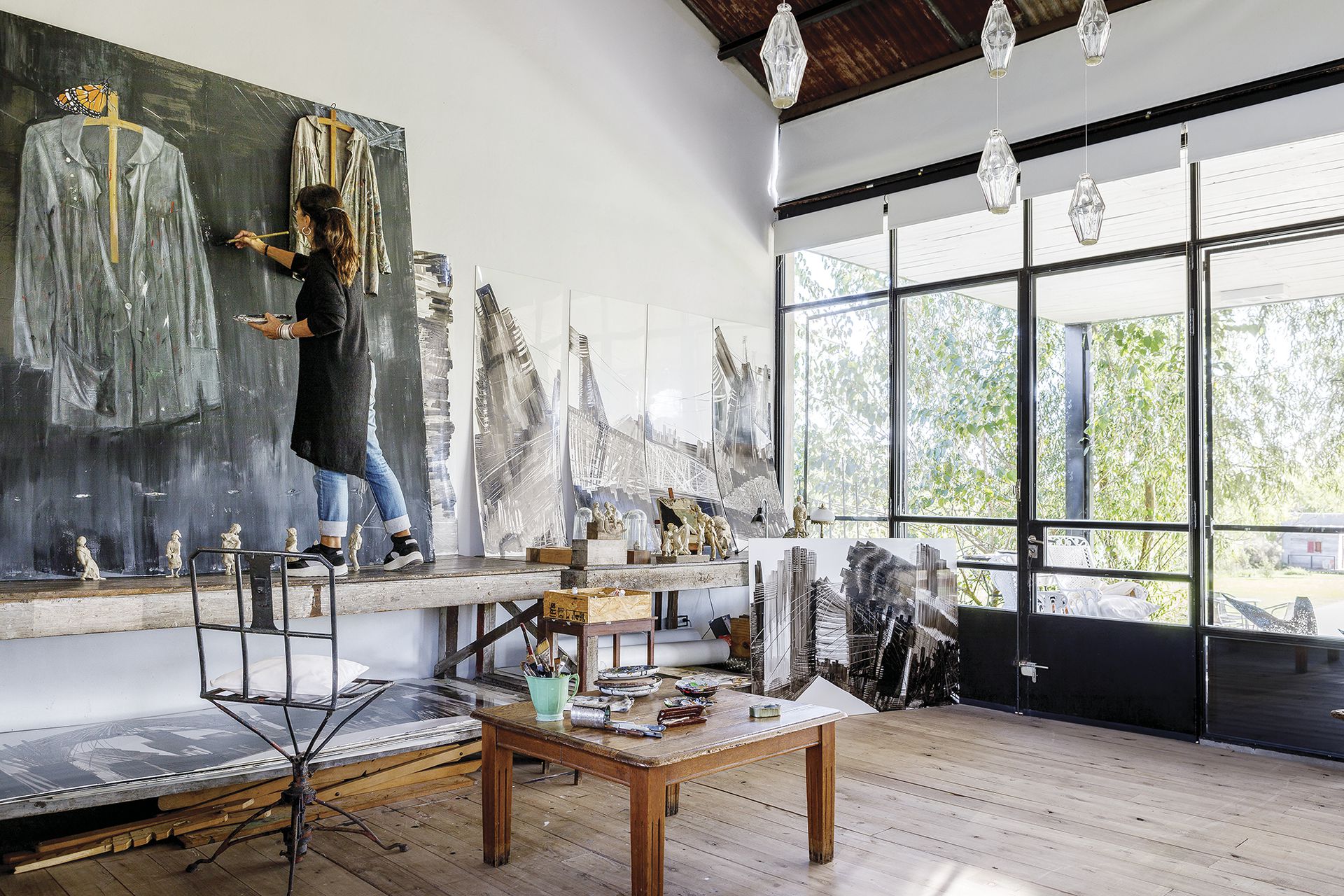 atelier d'artiste ans maison loft décoration récup