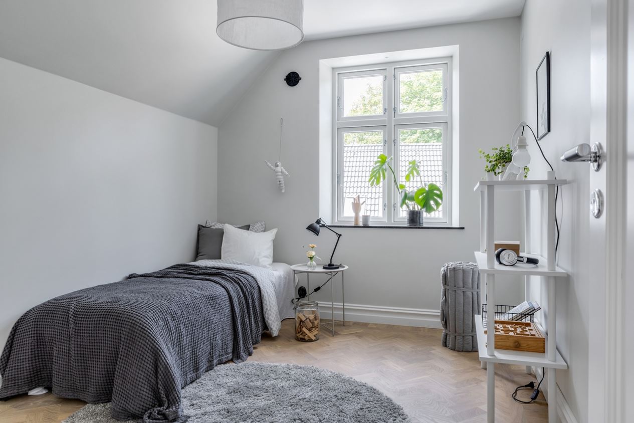 chambre d chambre d'enfant grise