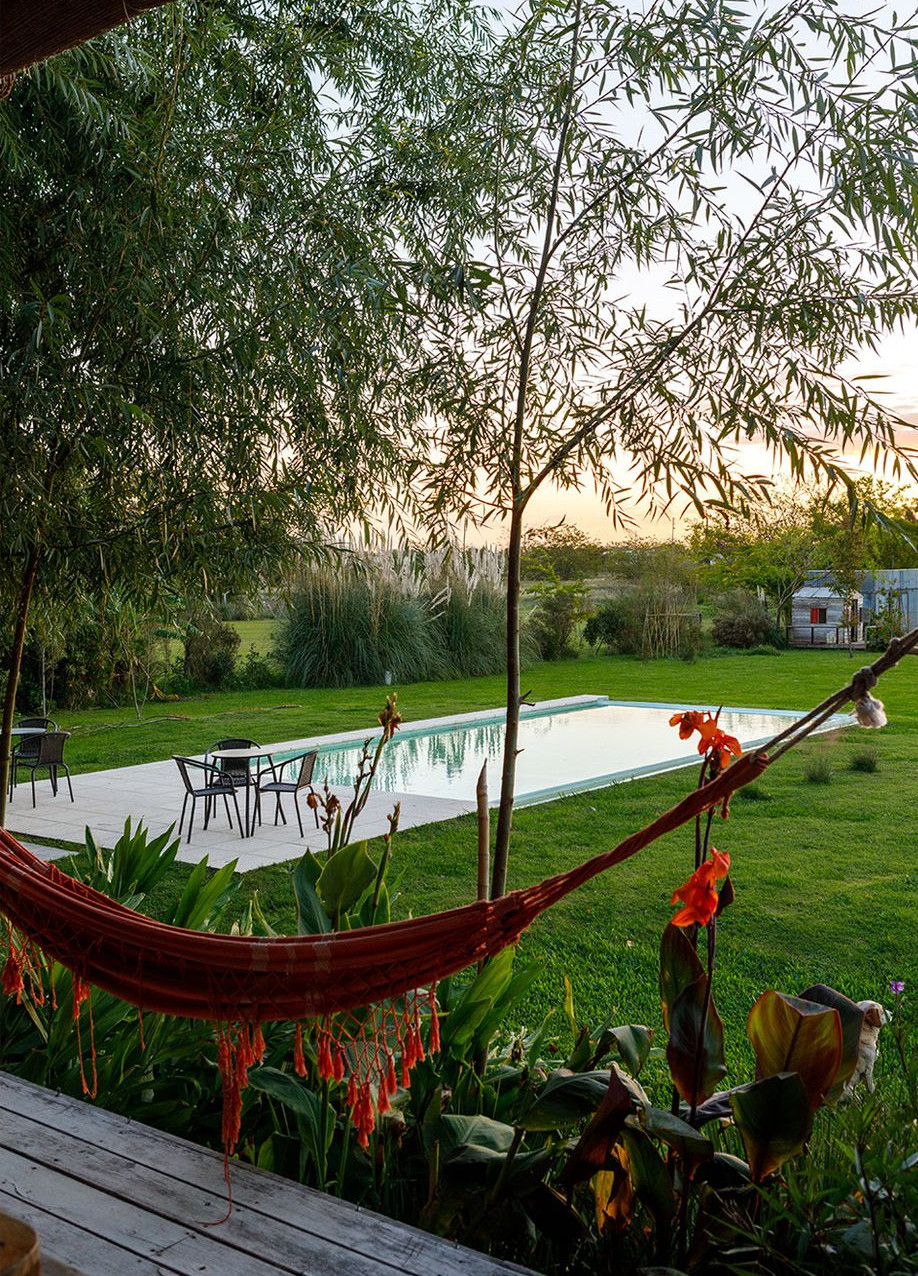 jardin avec piscine