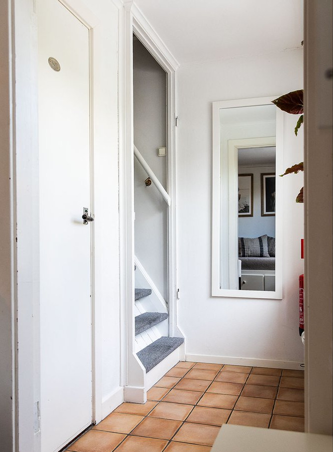 accès étage mini maison en bois 44m2