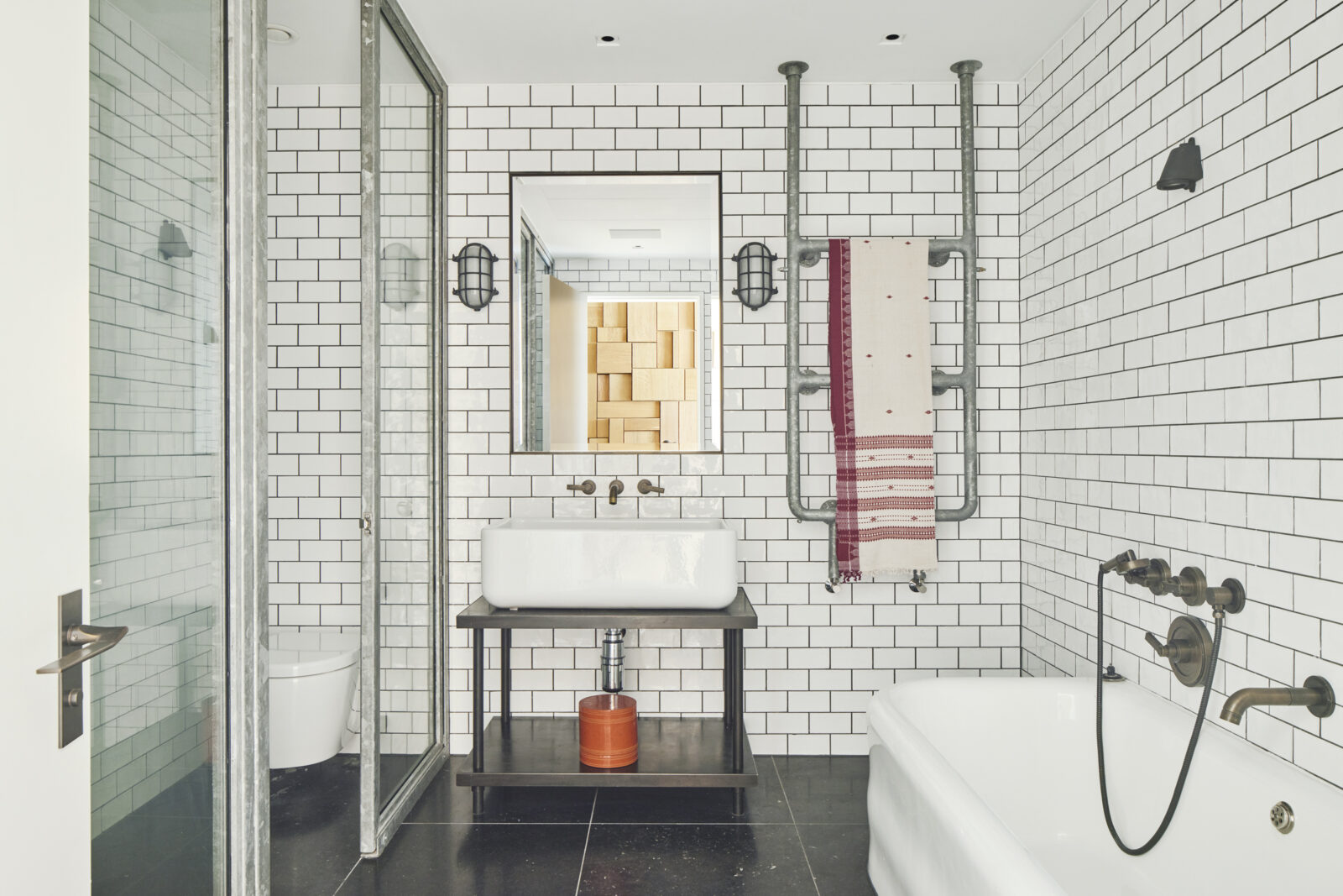 salle de bain appartement vintage Londres