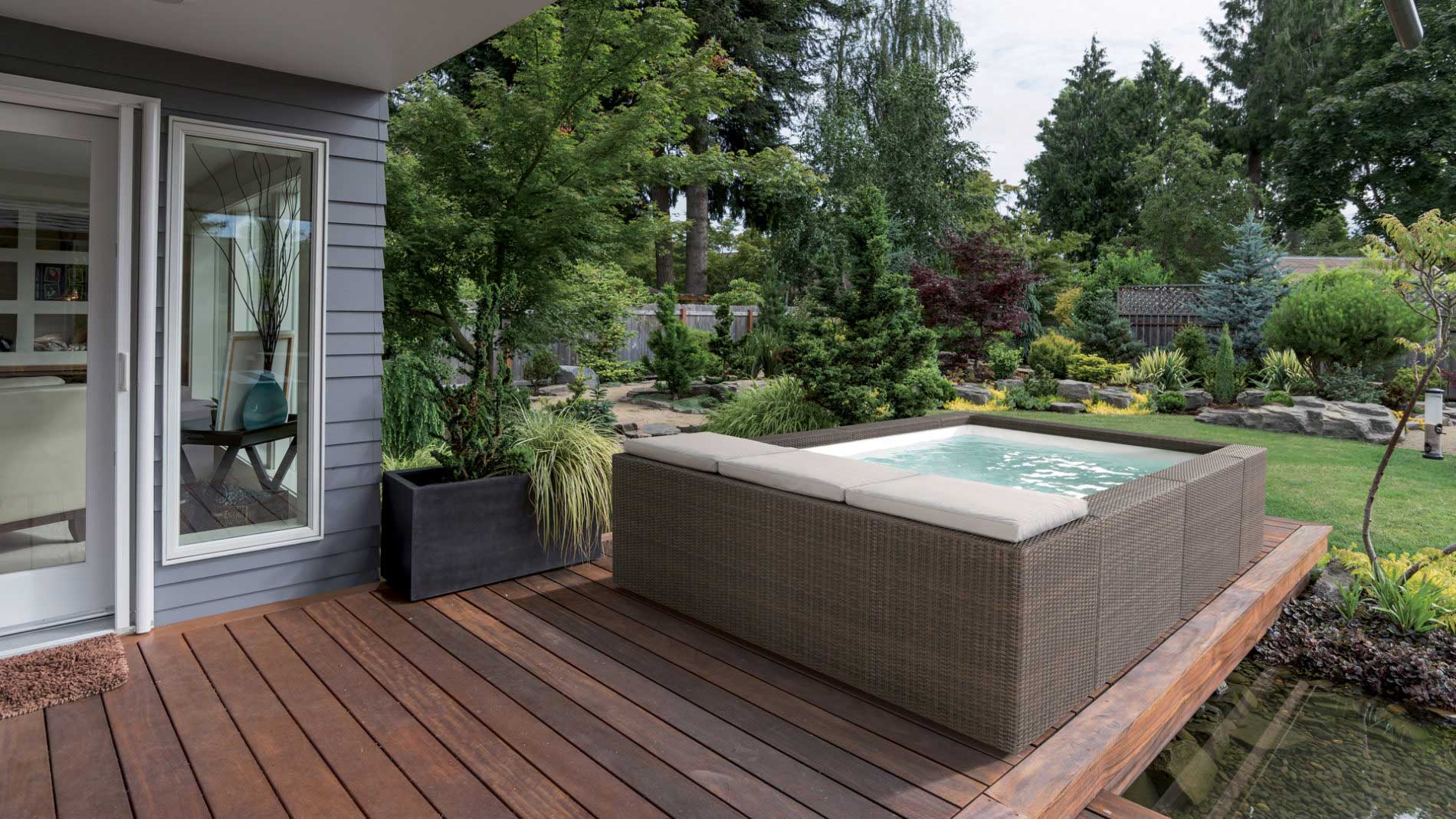 terrasse aménagée avec spa terrasse aménagée avec spa