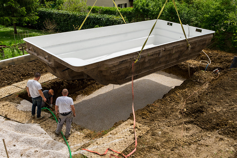 pose piscine coque préfabriquée pose piscine coque préfabriquée
