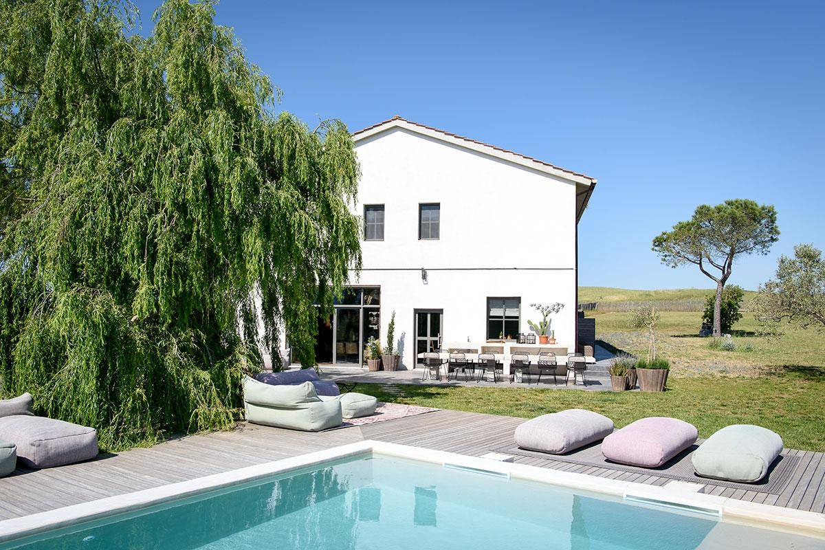 terrasse avec piscine Toscane