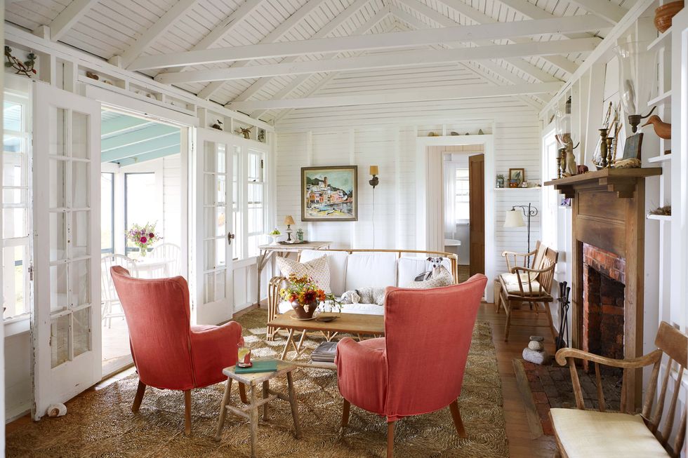 salon décoration design cottage de plage 