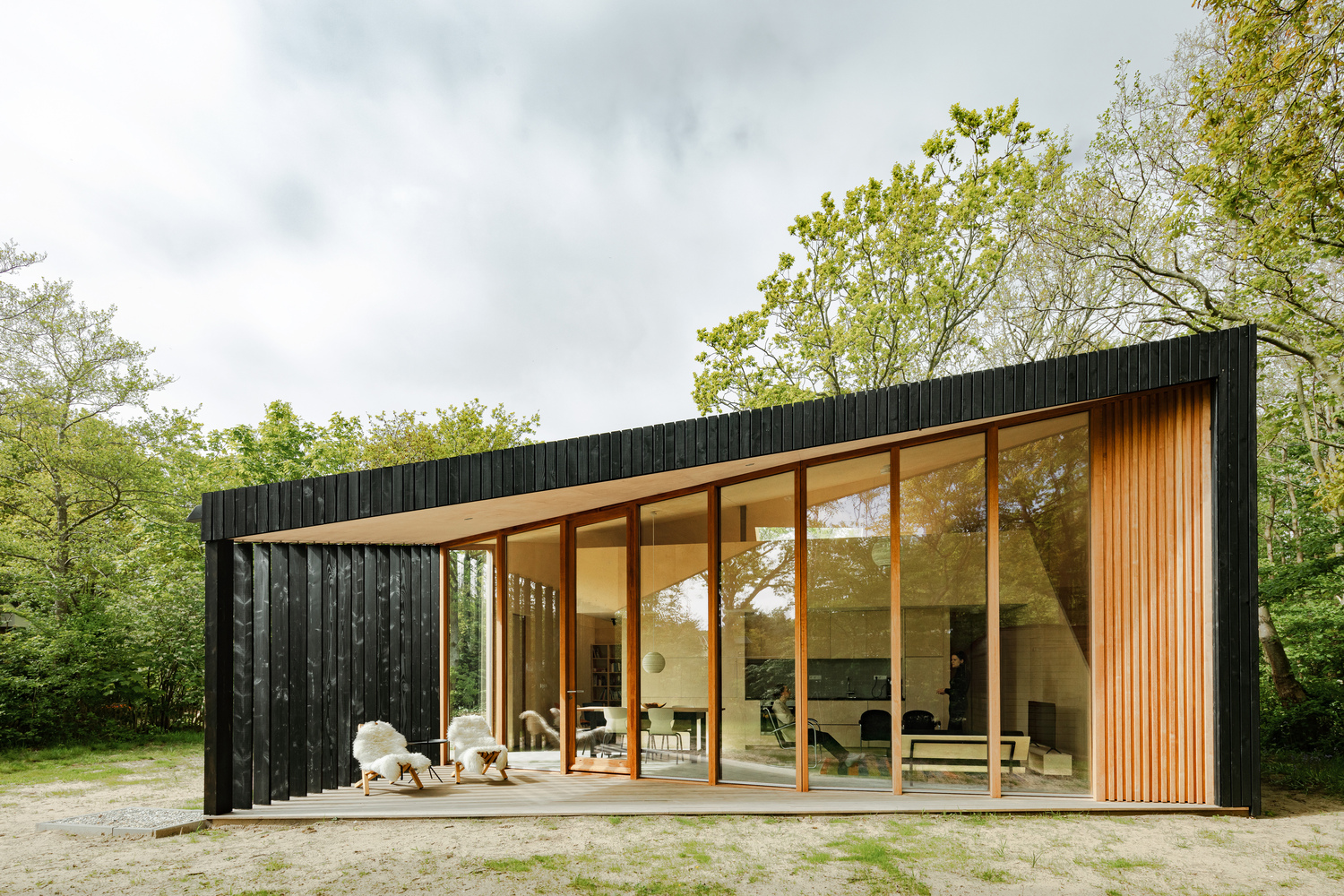 façade maison en bois décoration design