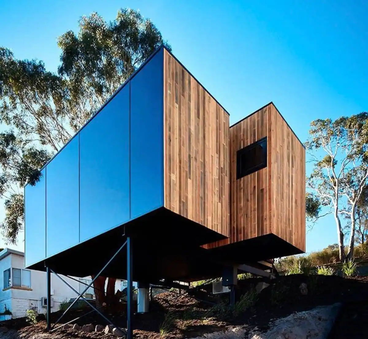 façade mini maison en bois