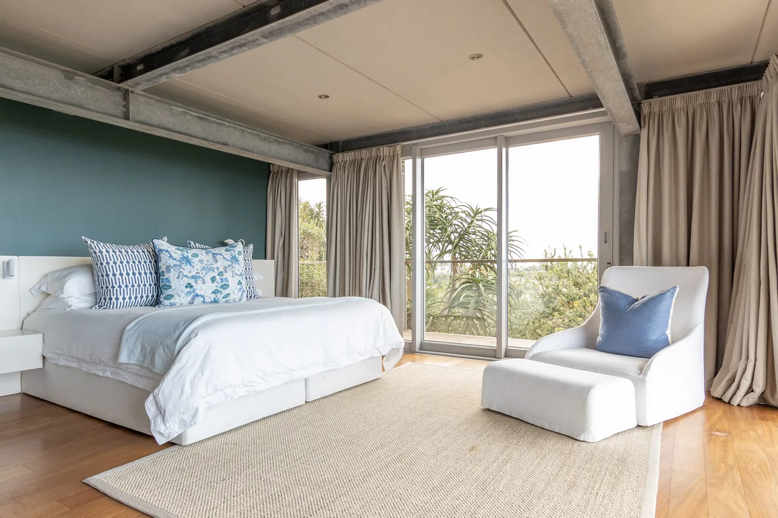 chambre déco bleue