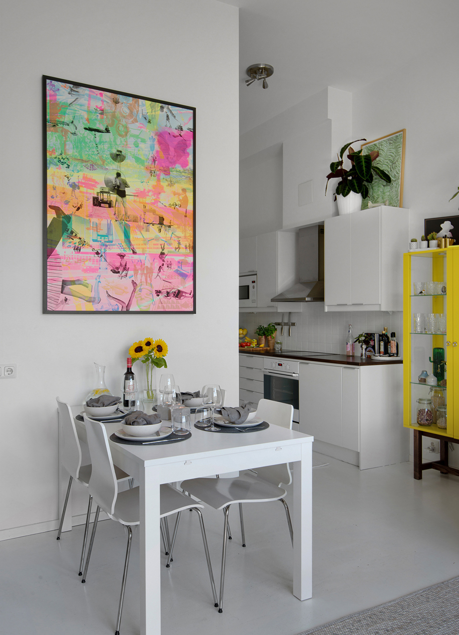 salle à manger appartement à la décoration scandinave