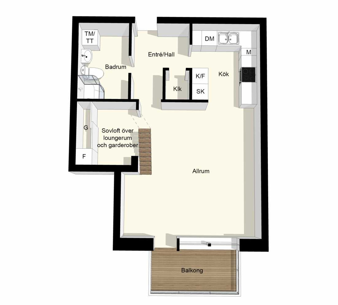 plan appartement 48m2