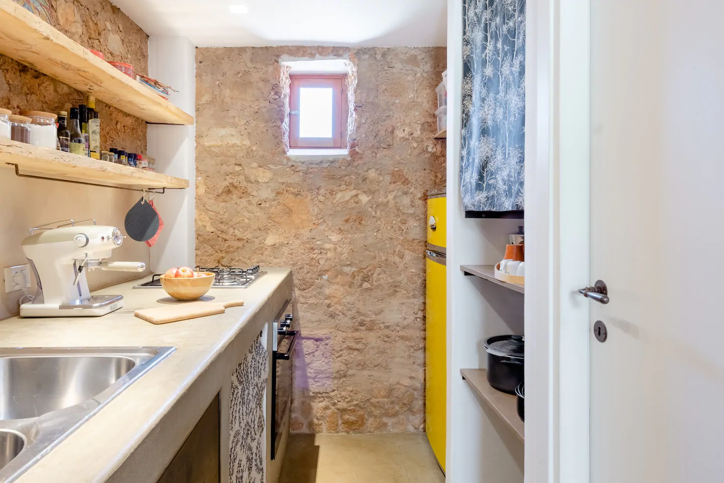 cuisine maison loft ancienne en pierres