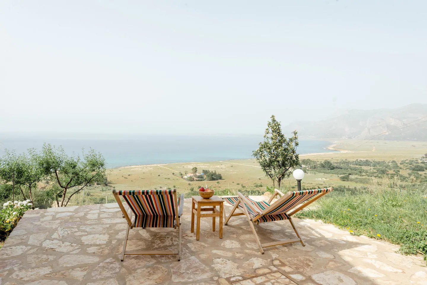 terrasse vue mer maison ancienne rénovée