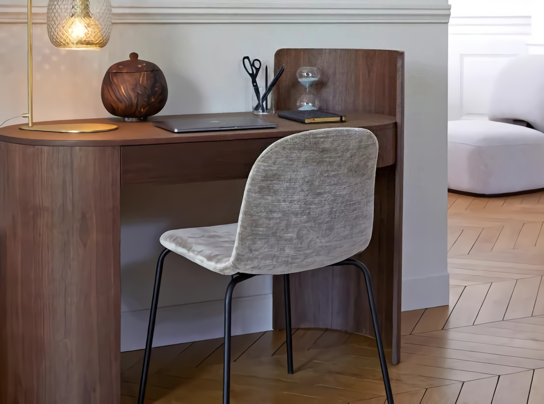 bureau décoration contemporaine dans appartement haussmannien