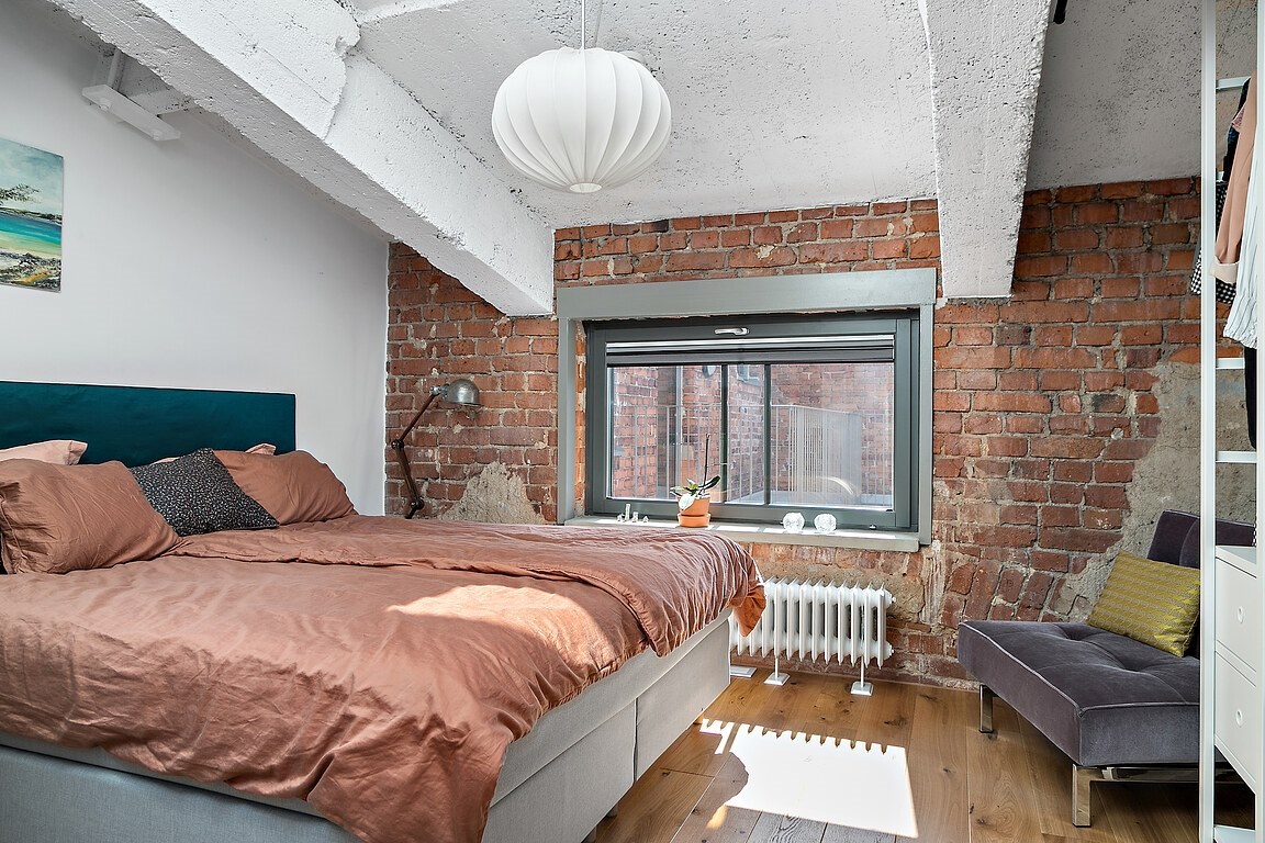 chambre loft avec briques chambre loft avec briques