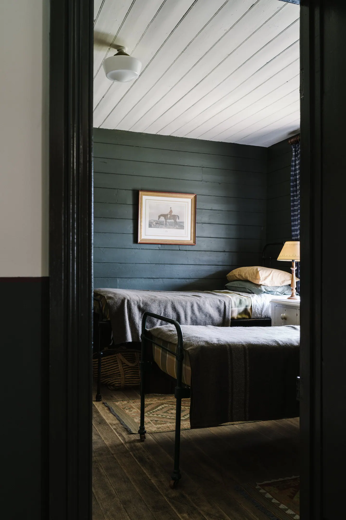 chambre rustique à deux lits