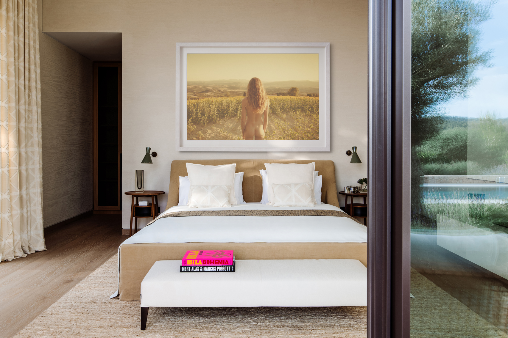 chambre design naturel