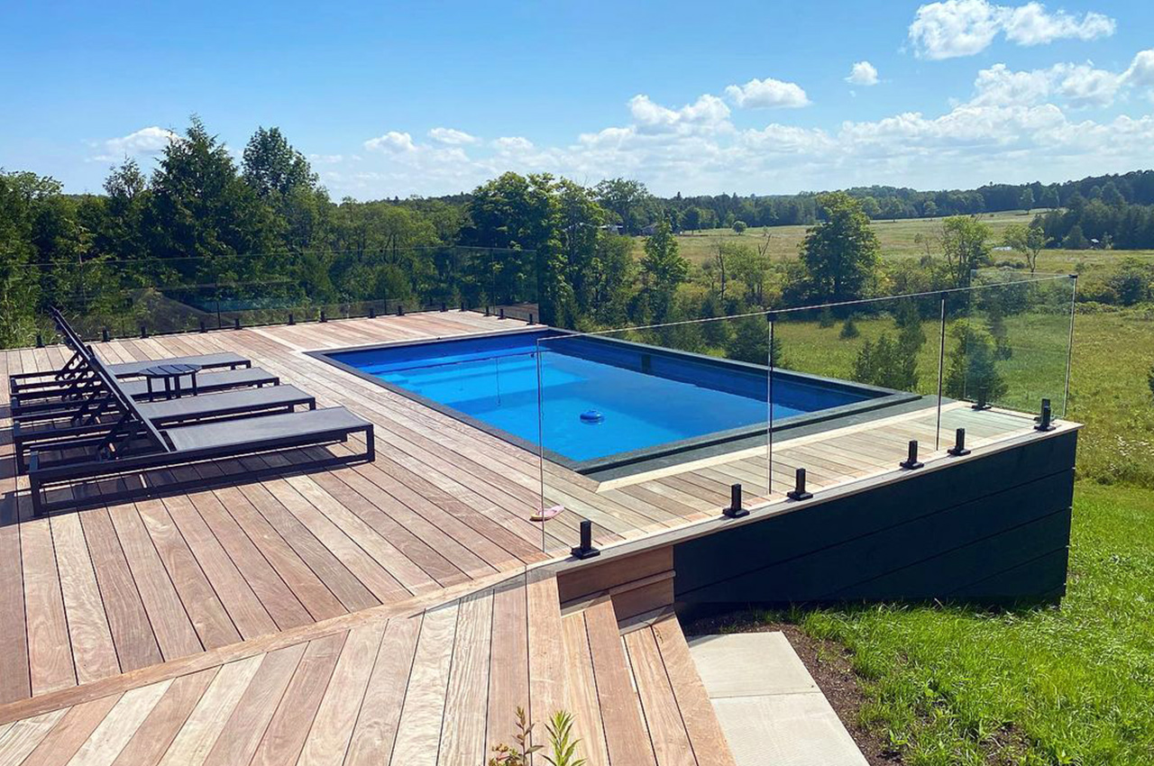 piscine sur terrain en pente 