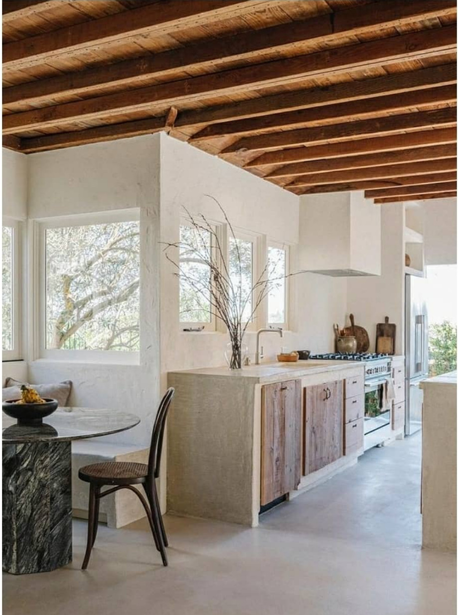 salle à manger et cuisine décoration épurée