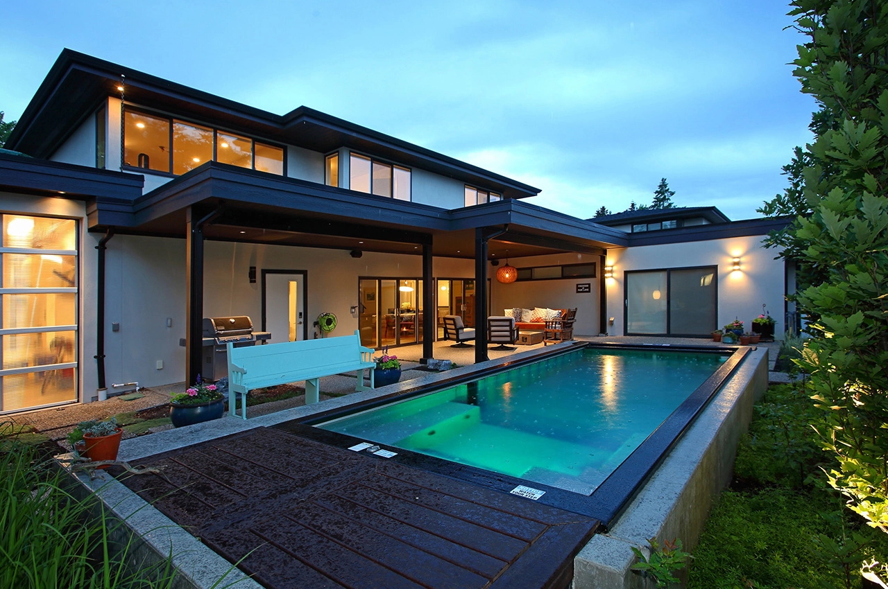 piscine container enterrée