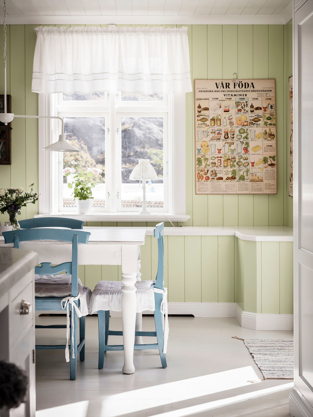 cuisine rustique décoration blanche et verte cuisine rustique décoration blanche et verte