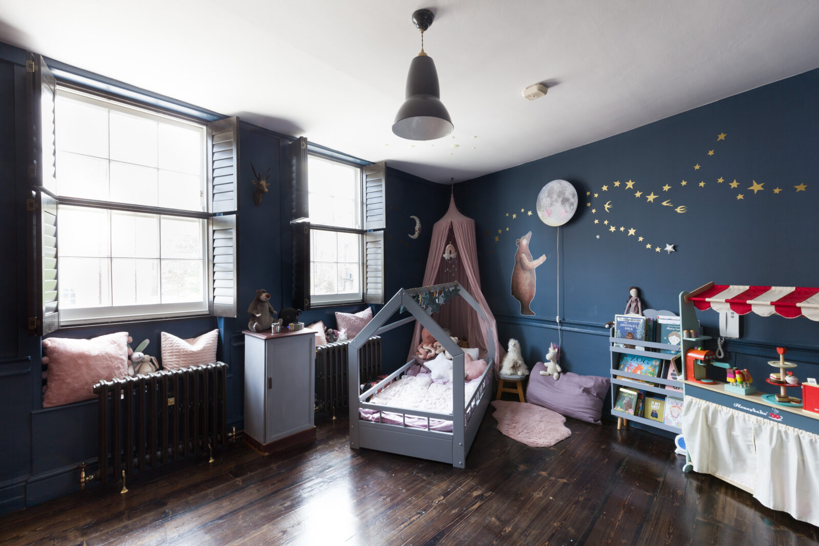 chambre d'enfant décoration bleue
