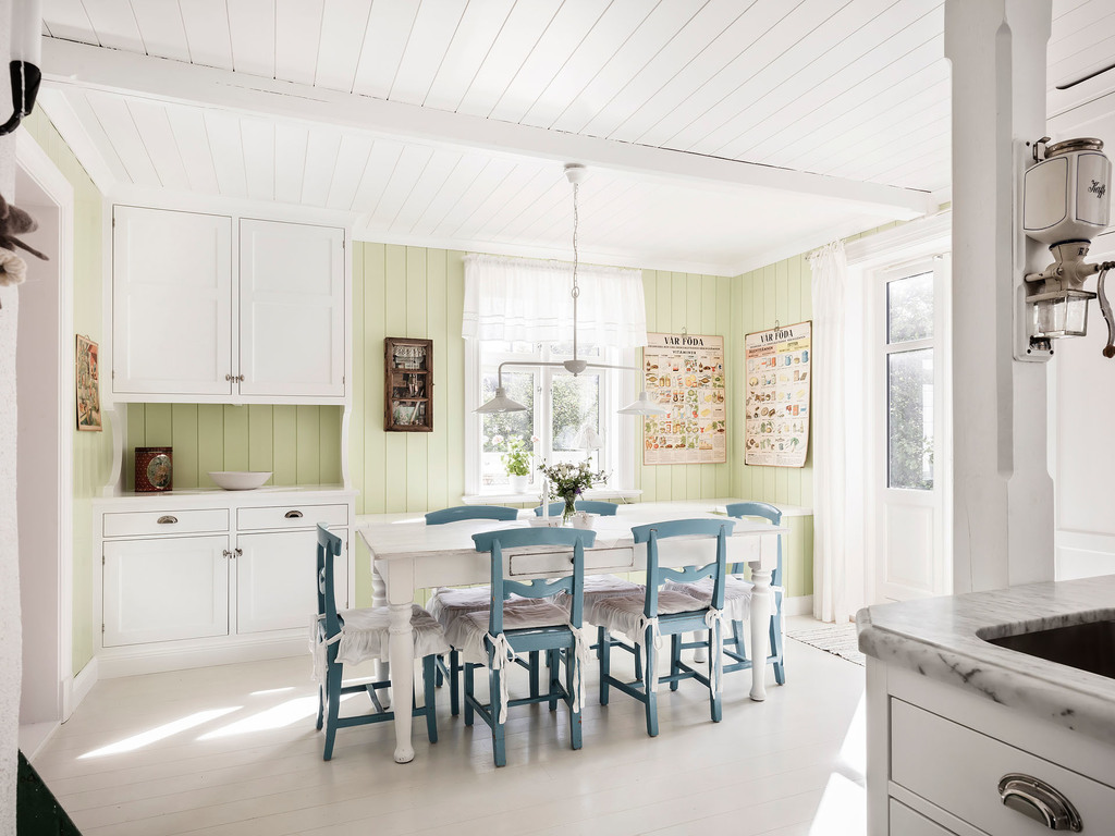 cuisine rustique décoration blanche et verte cuisine rustique décoration blanche et verte