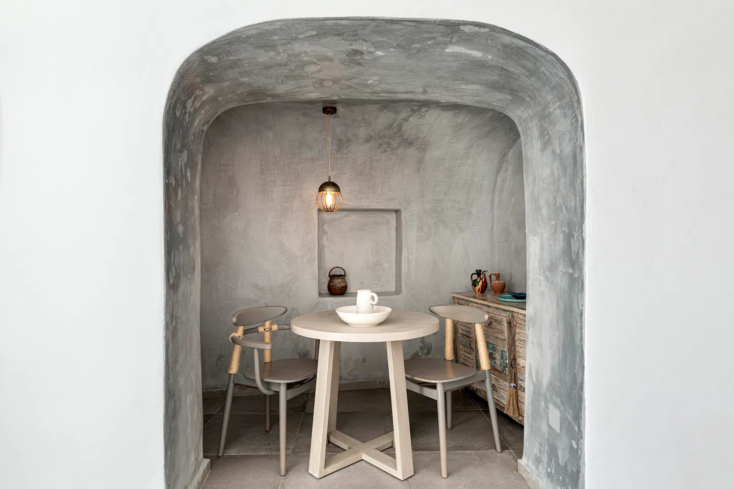 salle à manger voûtée