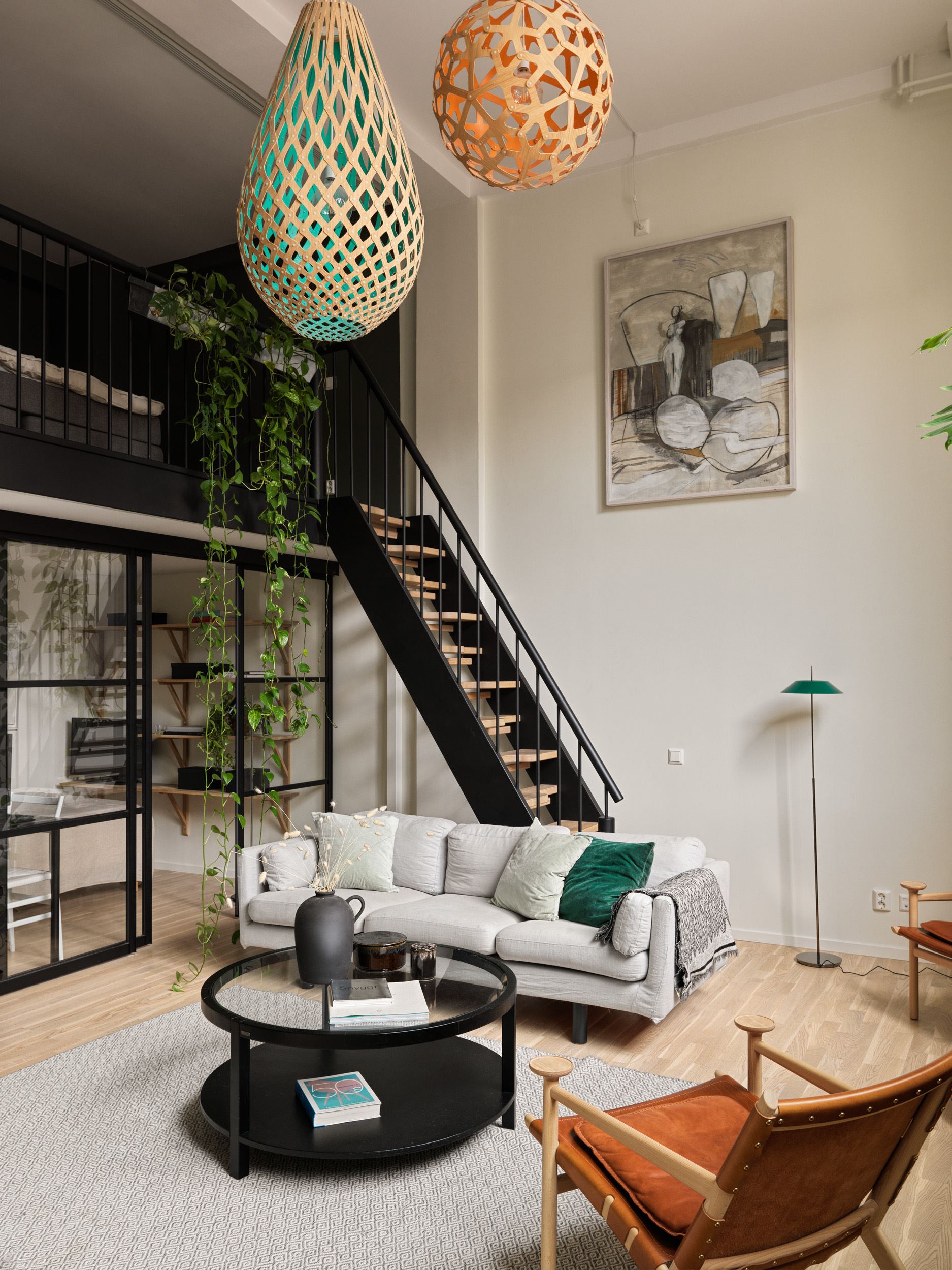 salon mini loft en duplex 