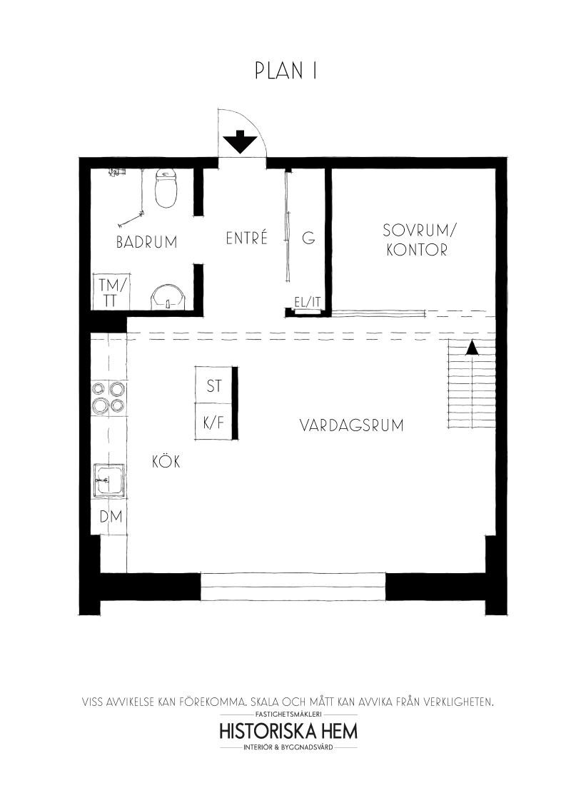 plan duplex 66m2