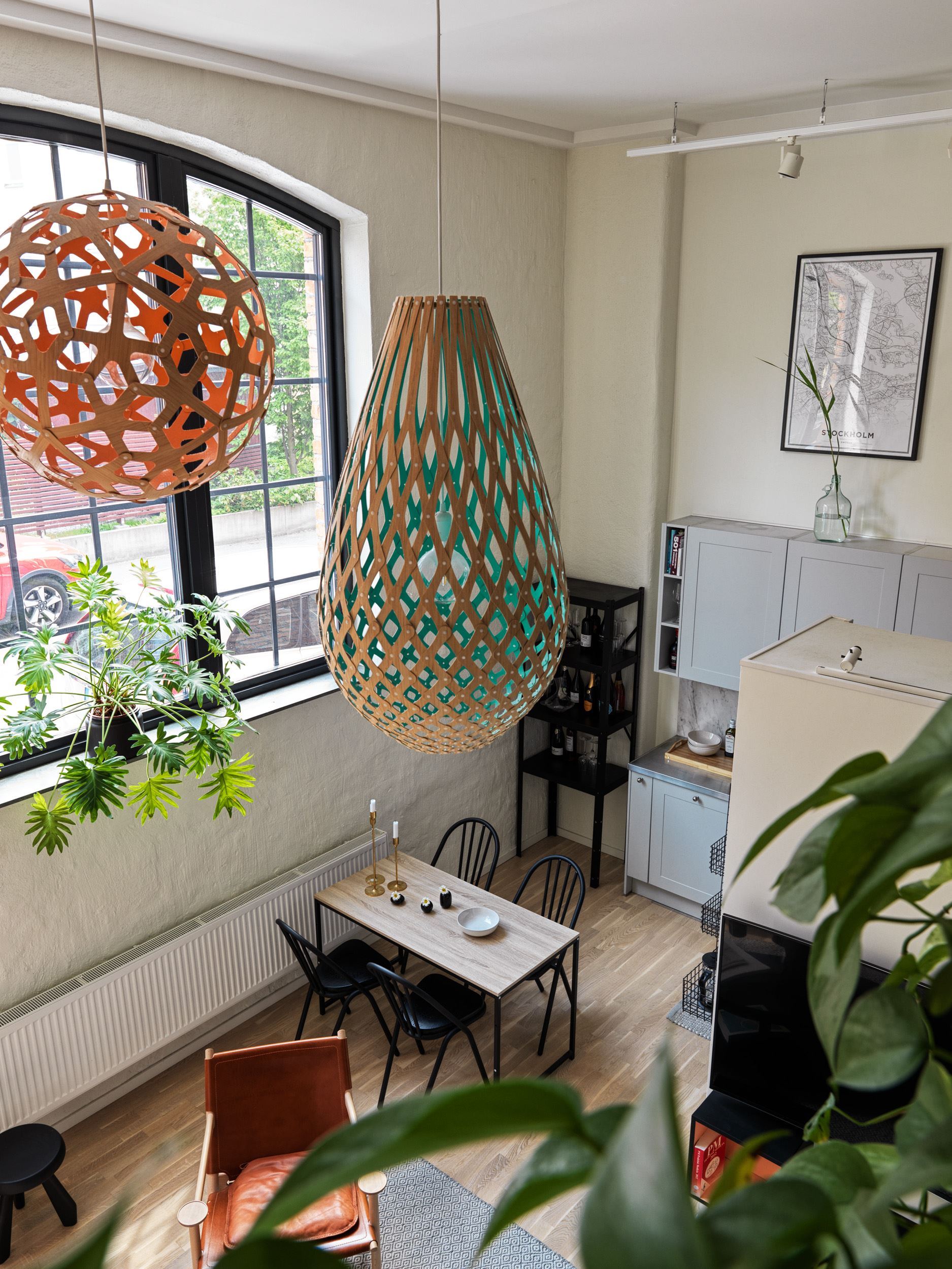 salon et cuisine mini loft en duplex 