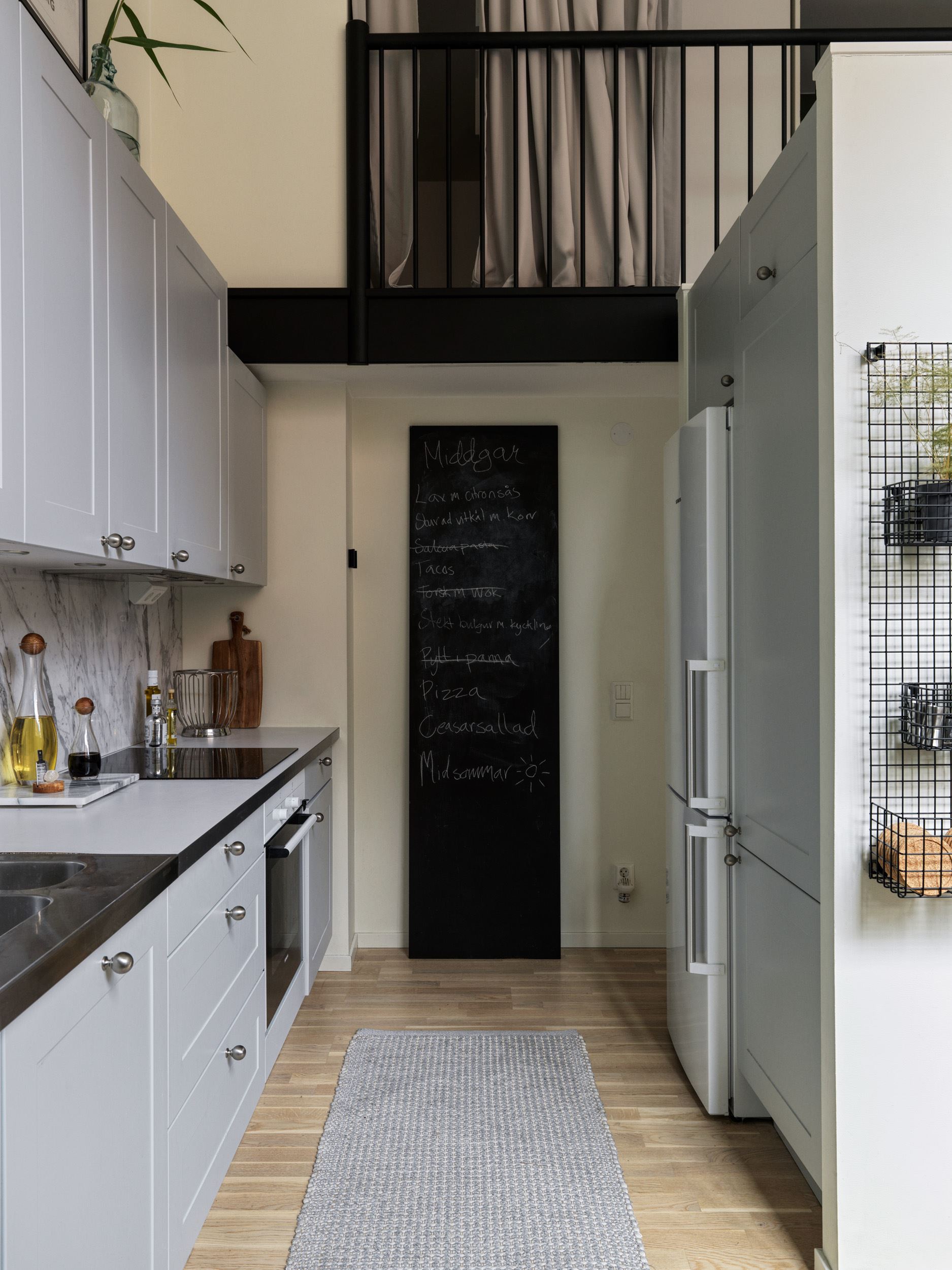 cuisine ouverte mini loft en duplex 